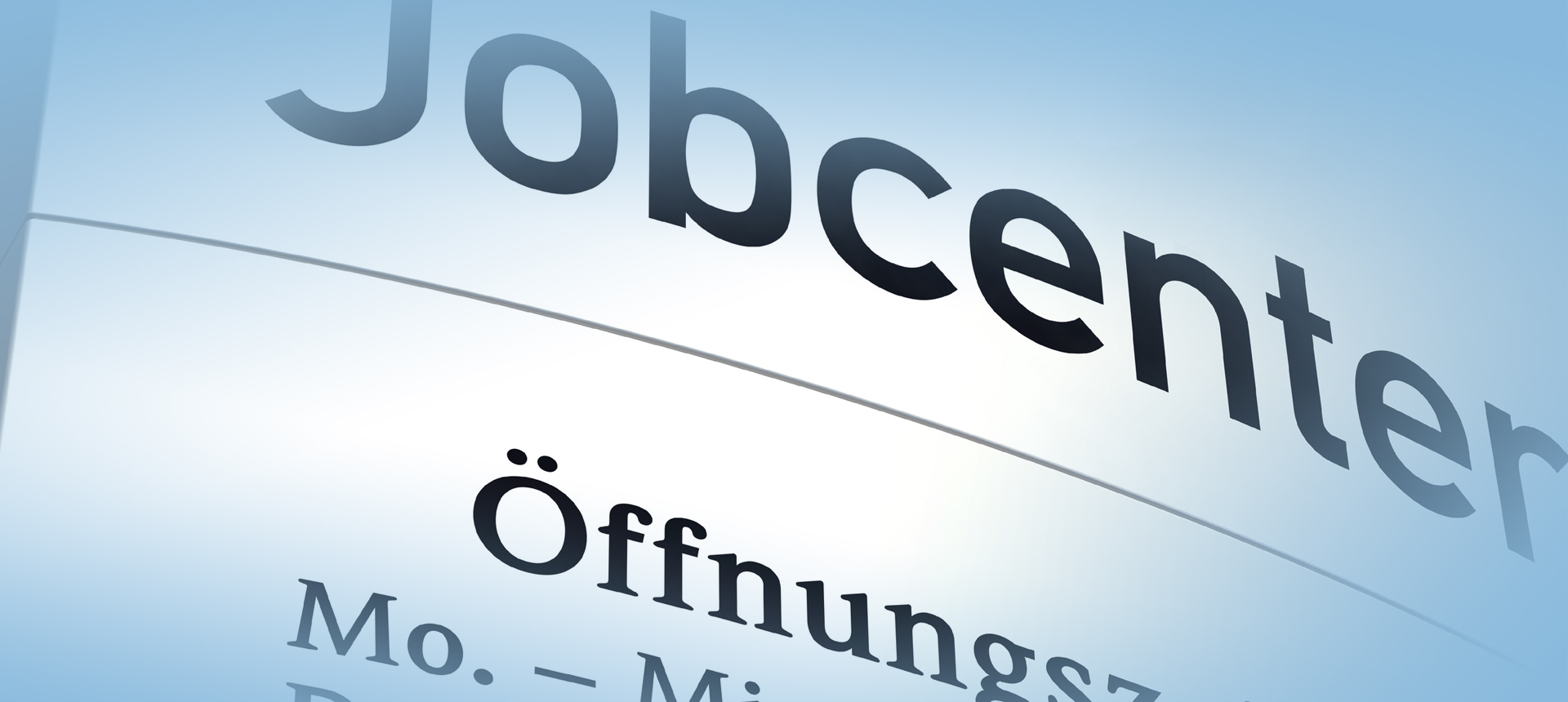 Schild Jobcenter Schild Jobcenter